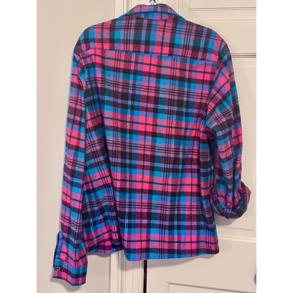 The Vermont Flannel Co. XXL Multicolor Plaid Flannel Shirt Jacket USA Cotton - Picture 3 of 10